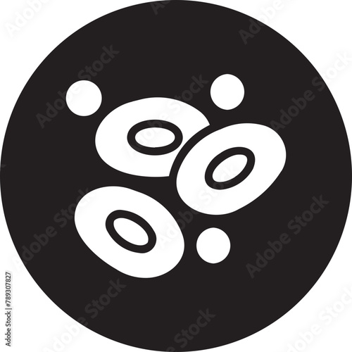 red blood cells glyph icon