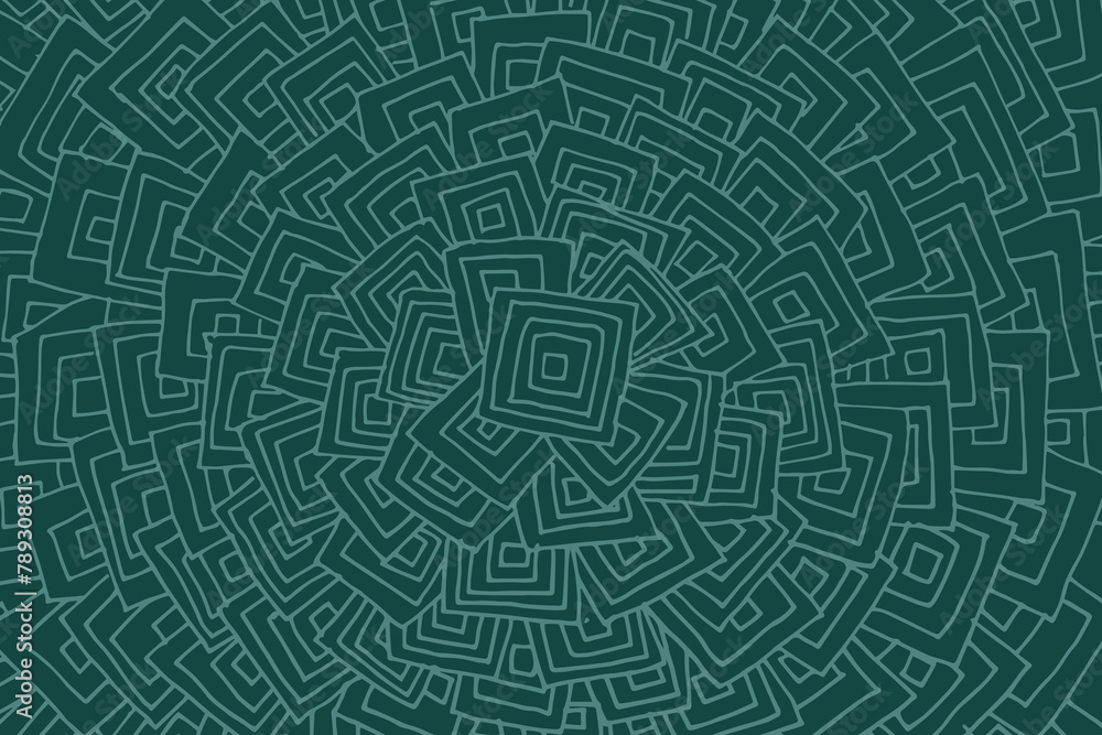 Abstract green line arts design background vector. 