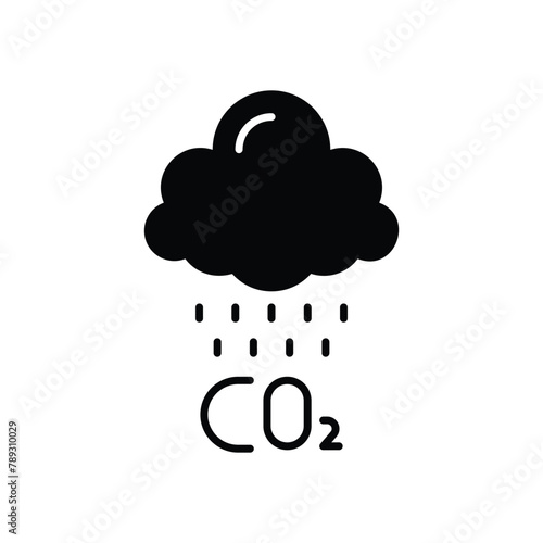 Carbon dioxide vector icon