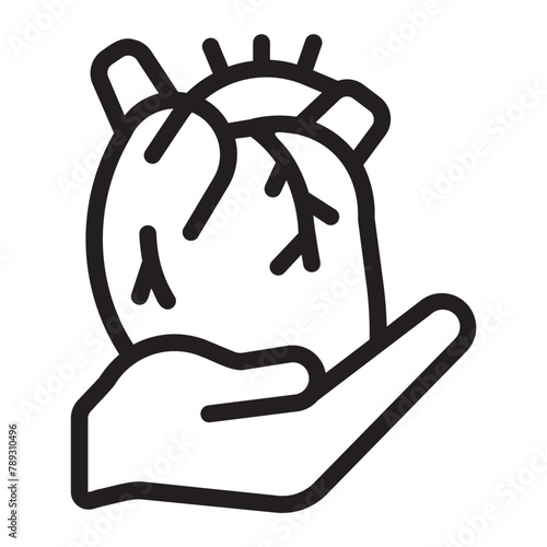 cardiology line icon