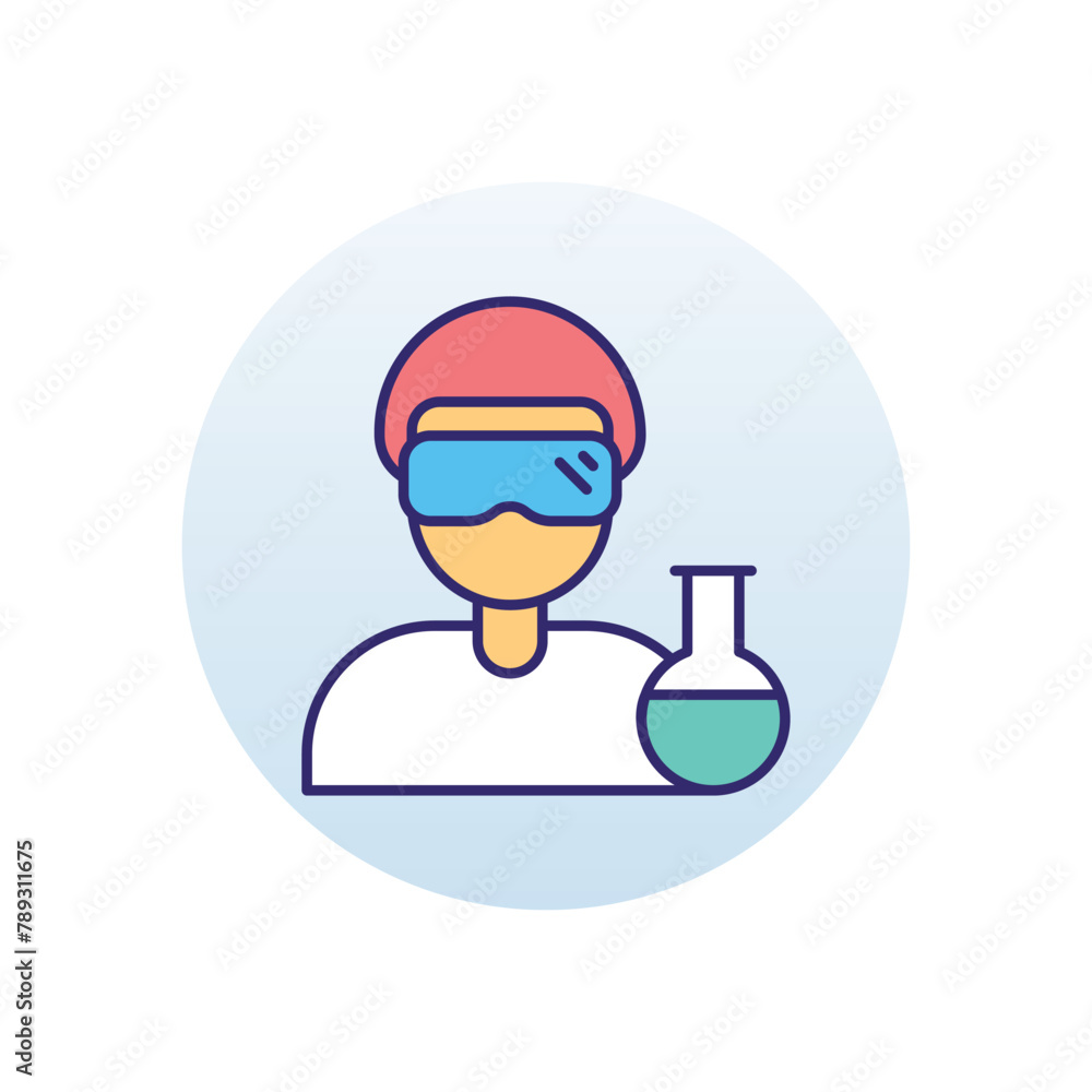Chemist vector icon Chemist vector icon
