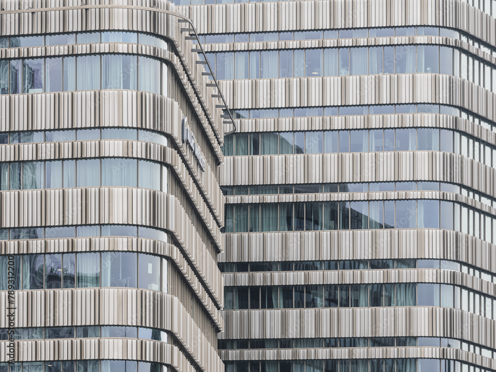 Tall Office Building With Numerous Windows