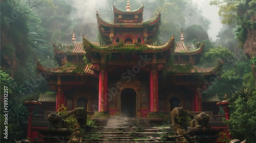 chinese temple in the morning © Nuntapuk