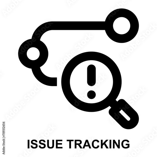 issue tracking, issue, problem, analysis, research, tracking expanded agile outline icon for web mobile app presentation printing