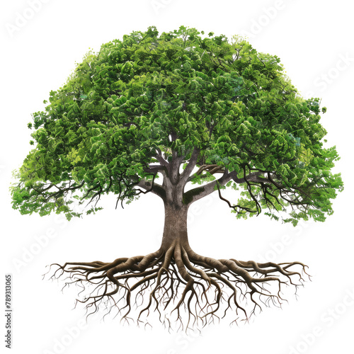Naklejka tree art isolated on white
