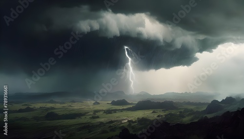 storm clouds over the city