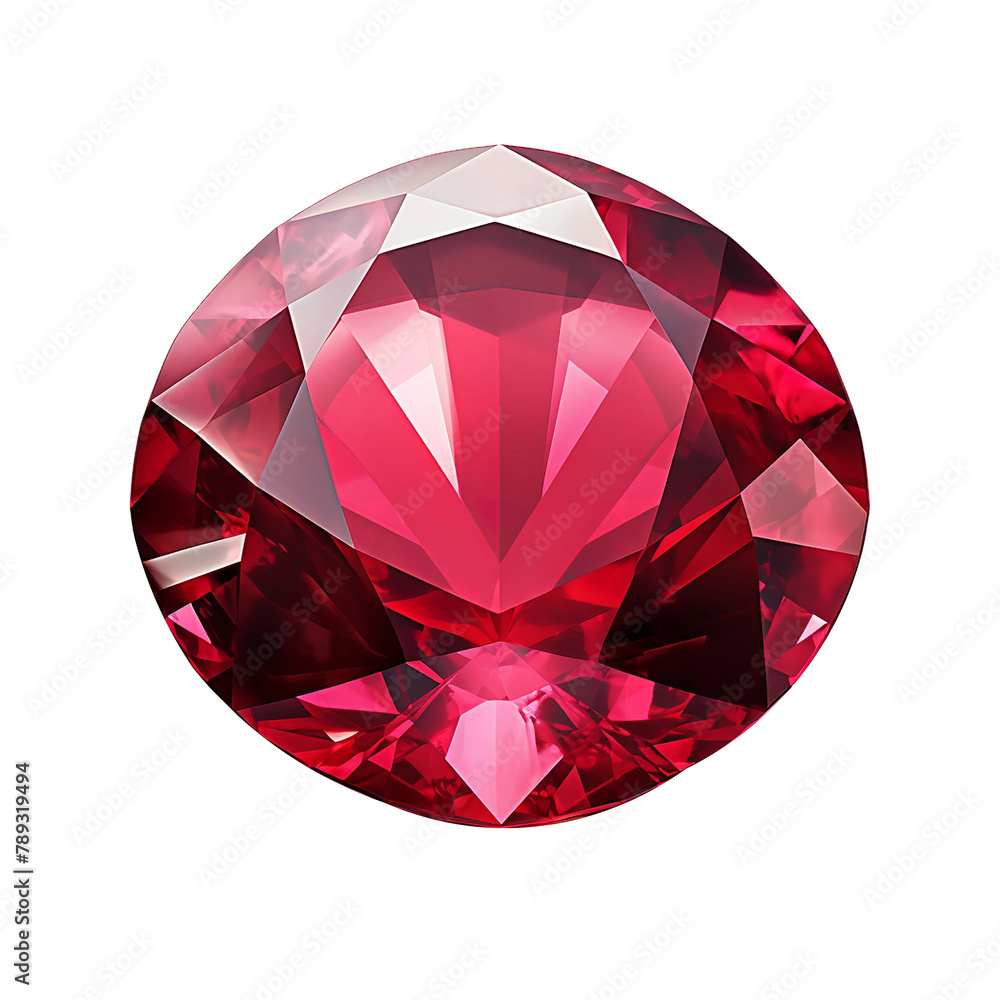 Amazing Red Crystal Isolated On Transparent Background Amazing Red Crystal Isolated On Transparent Background