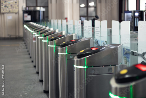 access control systems,  Entrance of railway station,   electronic tickets and travel documents