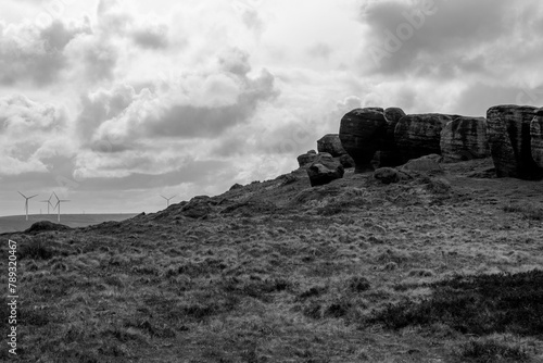 Bridestones tod landscape  photo