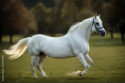 white stallion arabian isolated horse 1 fast western arab domestic wild equine stable curious portrait inquisitive head beautiful © wafi