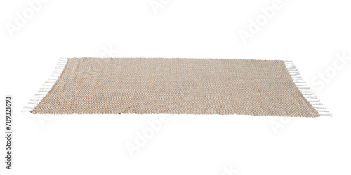 Beige fabric texture floor carpet design element