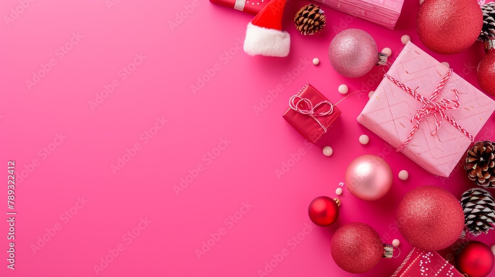 Merry Christmas and Happy New Year background with gift boxes Merry Christmas and Happy New Year background with gift boxes