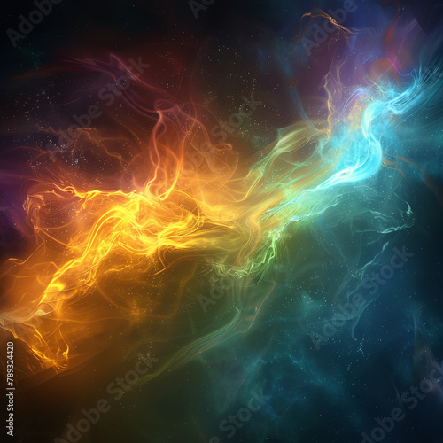 bright multi-colored abstraction streams, background, screensaver