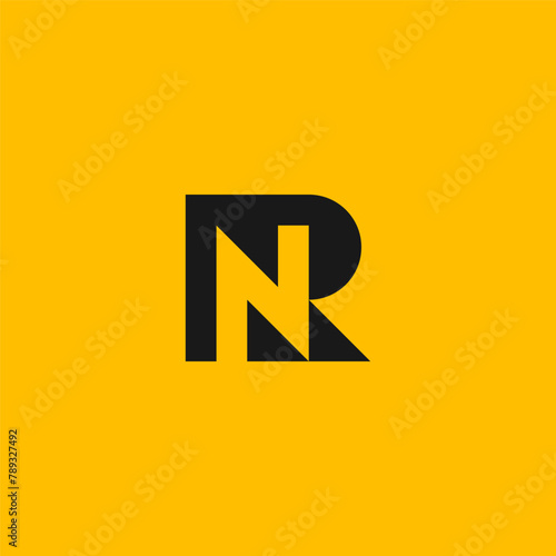 RN monogram logo in black and white.