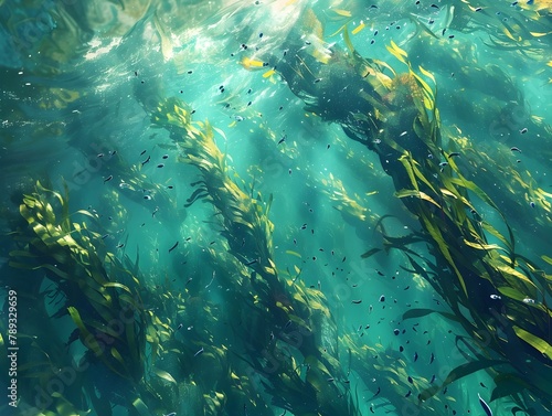 Swaying Kelp Forest An Underwater Oasis of Life and Tranquility