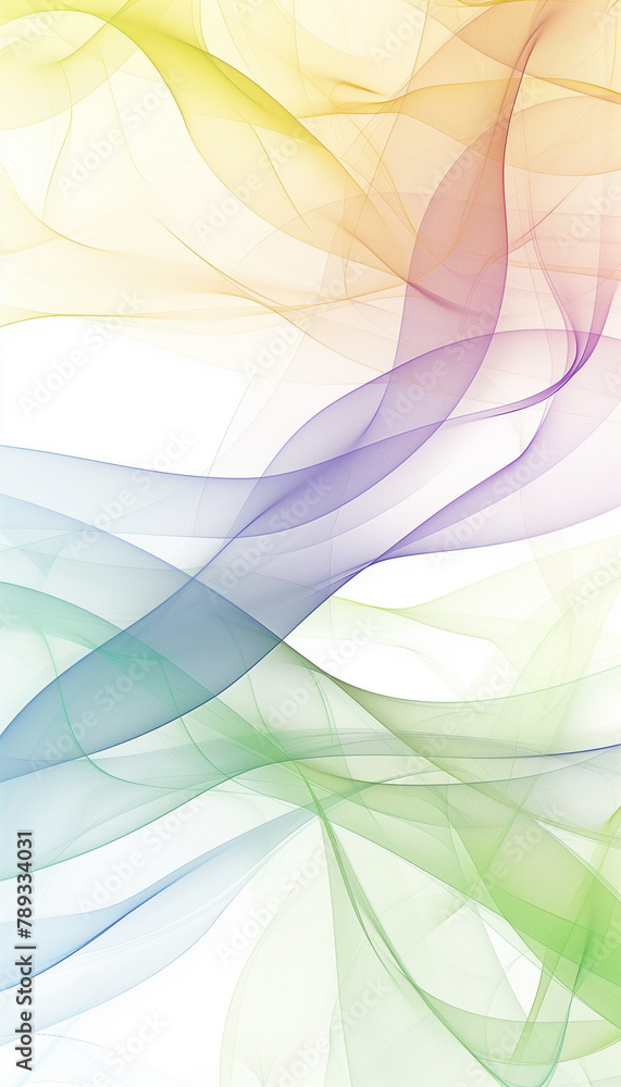 Colorful Abstract Lines Flowing in Graceful Waves, phone background Colorful Abstract Lines Flowing in Graceful Waves, phone background