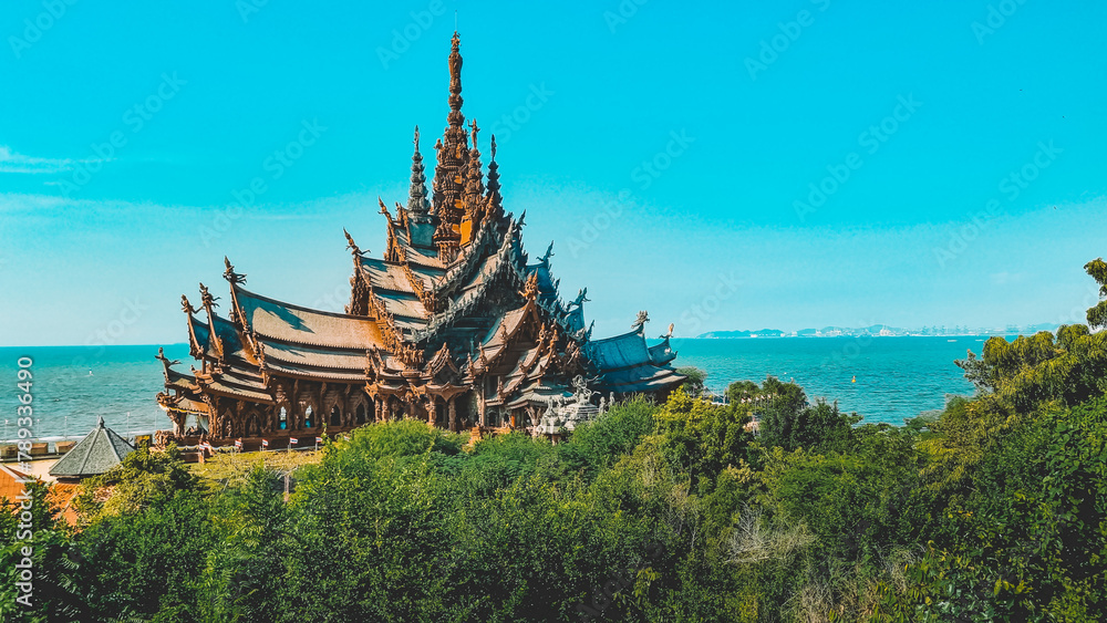 Sanctuary of Truth Temple in Pattaya Thailand Sanctuary of Truth Temple in Pattaya Thailand