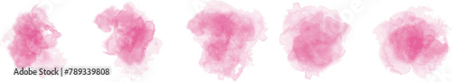Pink watercolor splash abstract background for for poster, print, home decoration, menu cover, invitation, design template.