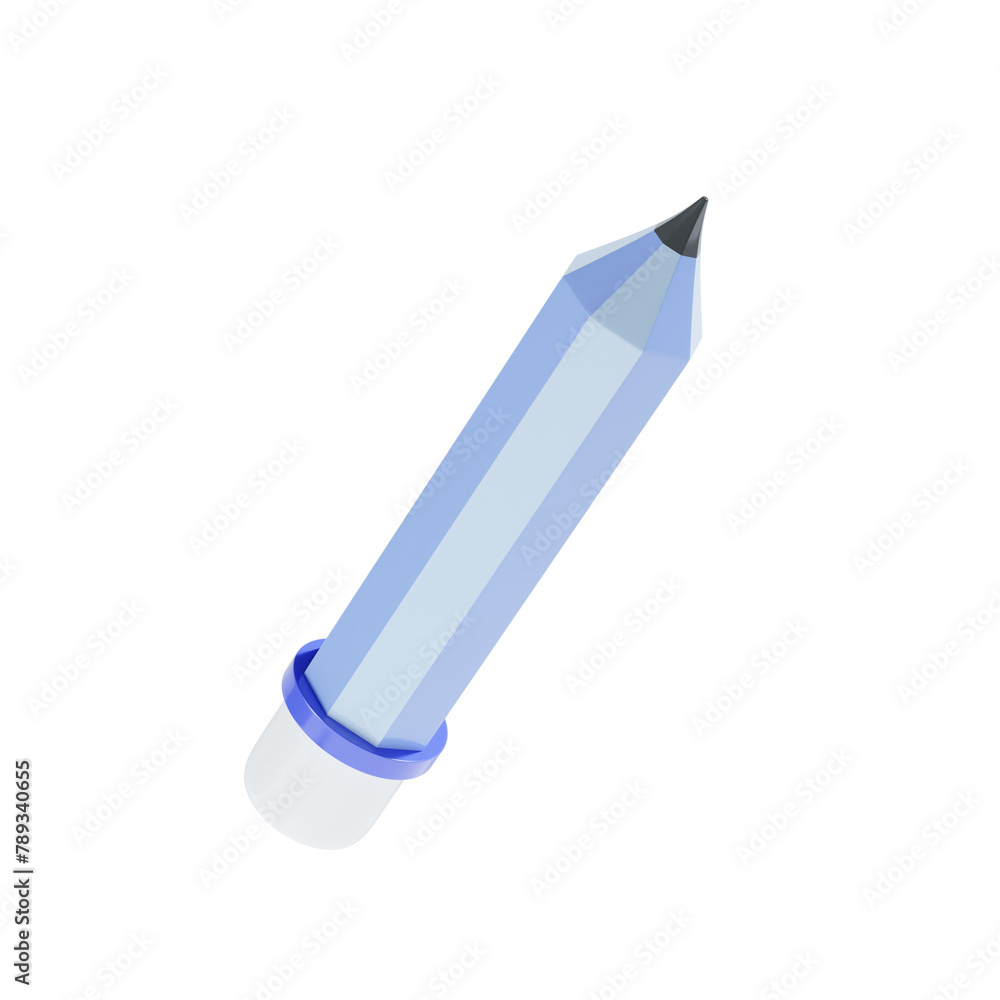 pencil 3d icon illustration pencil 3d icon illustration