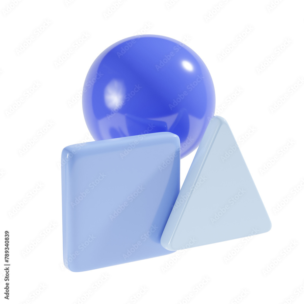 shape tool 3d icon illustration shape tool 3d icon illustration