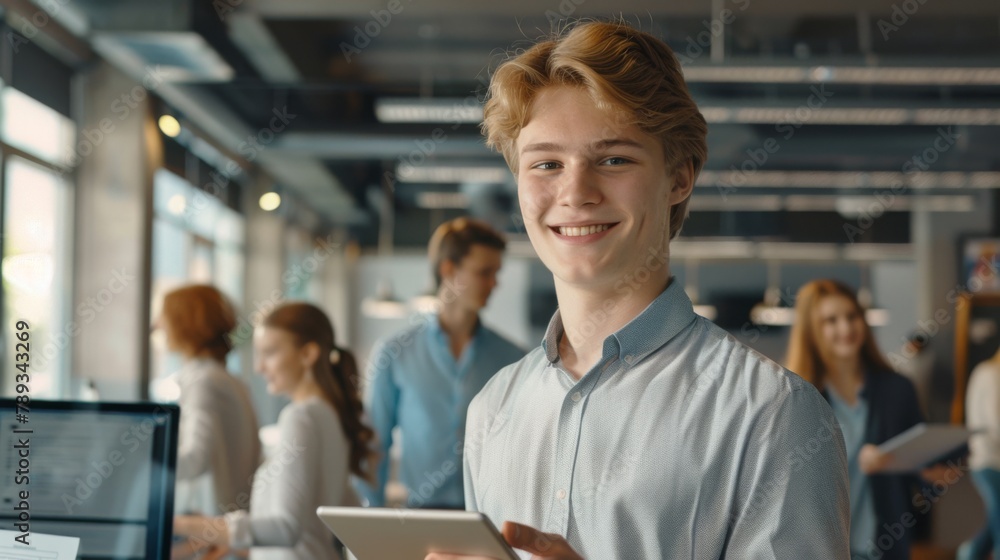 A Young Professional in Office A Young Professional in Office