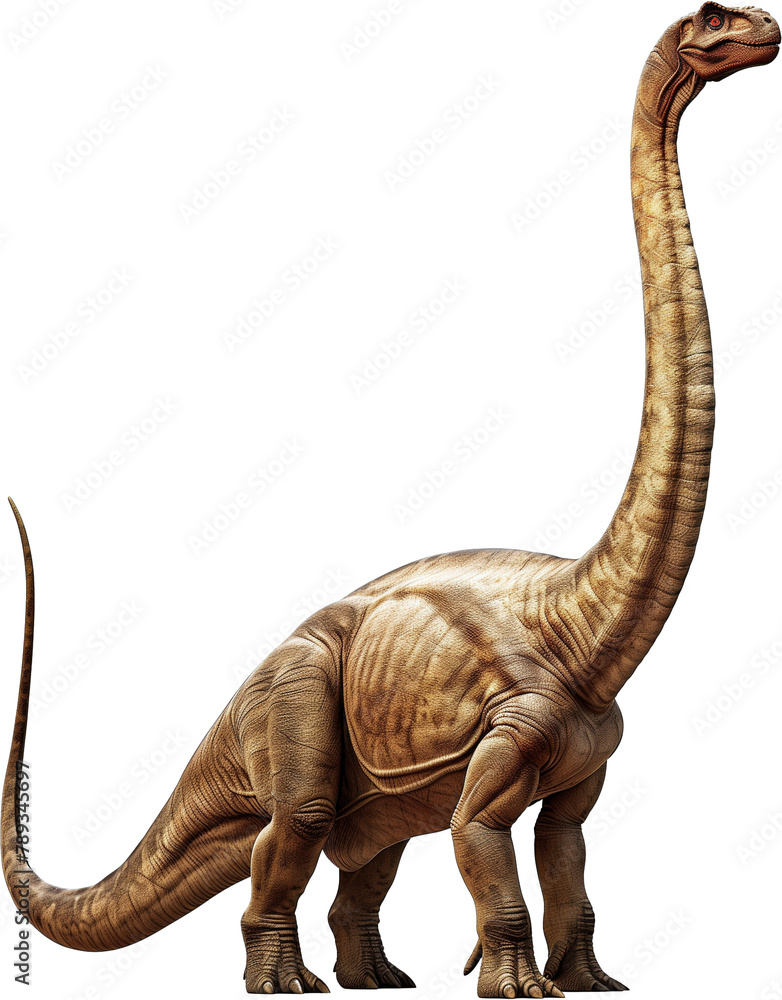 Prehistoric Giant: Illustration of a Brachiosaurus