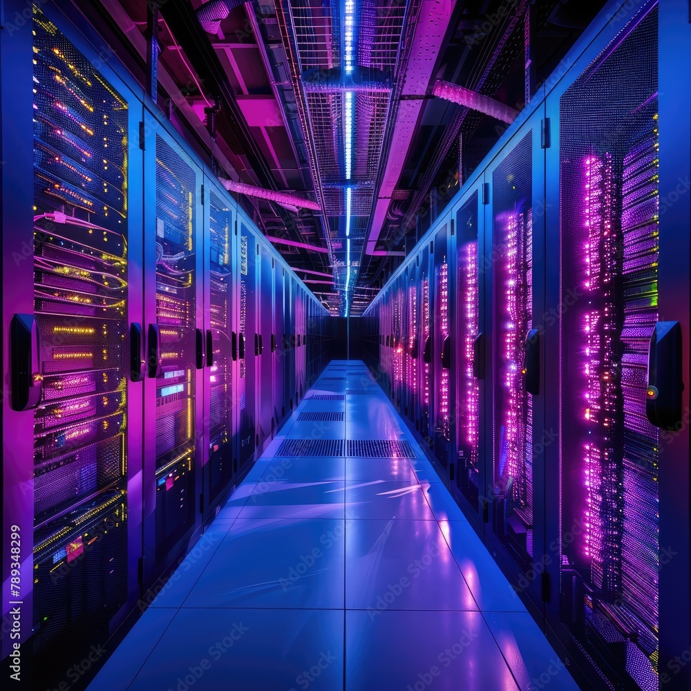 Digital Hub, Server Room in a Data Center Digital Hub, Server Room in a Data Center