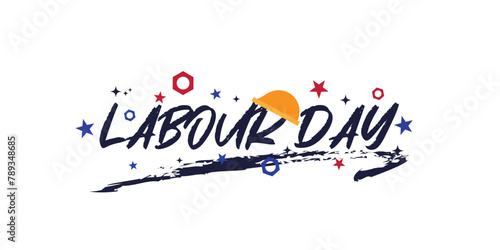 Happy labour day template design