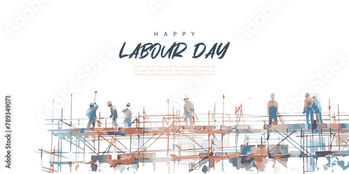 Happy labour day template design © Tendofyan