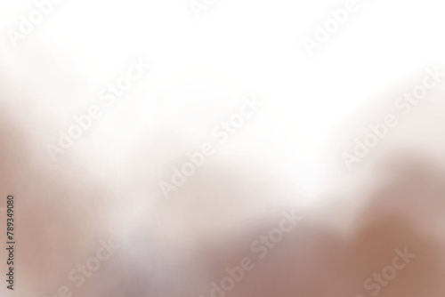 Sand cloud, sandstorm, dirty dust or brown smoke. A cloud of dust or sand with small particles or flying stones. Dense smog effect isolated on transparent background. Png