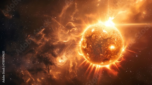 Sun, Outer space element photo