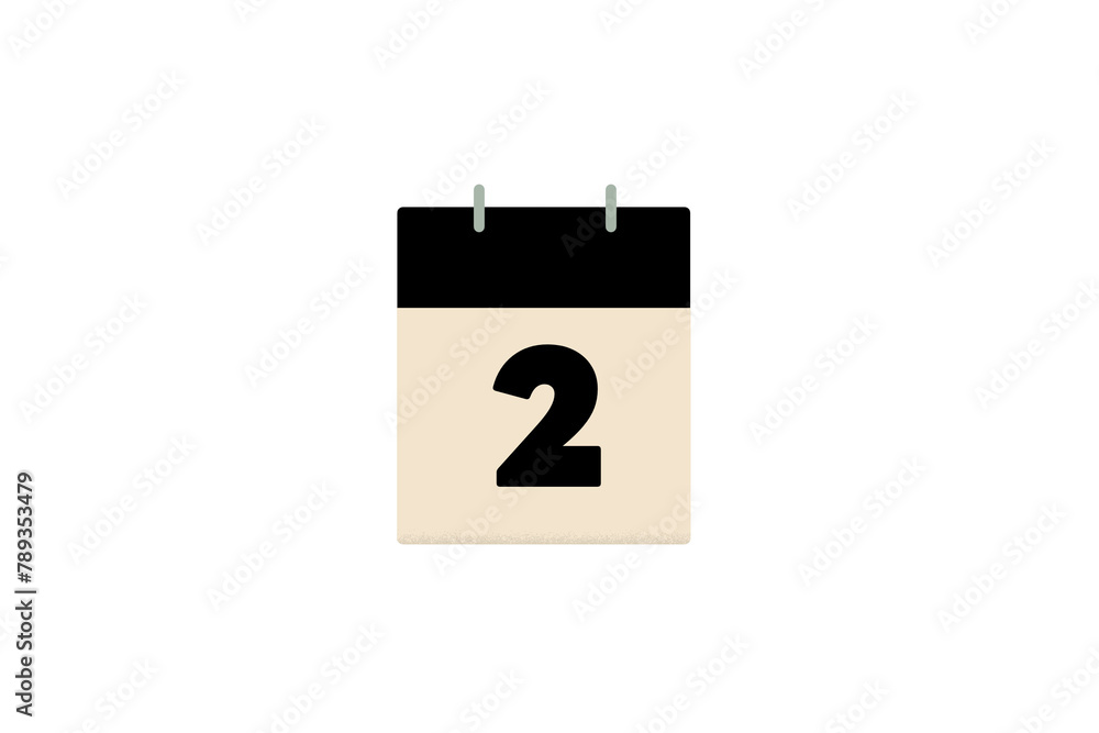 2 day two second calendar days of the month sheets of paper 2 day two second calendar days of the month sheets of paper