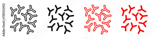 Probiotic Health Benefits Icon Depicting Beneficial Bacterial Cultures