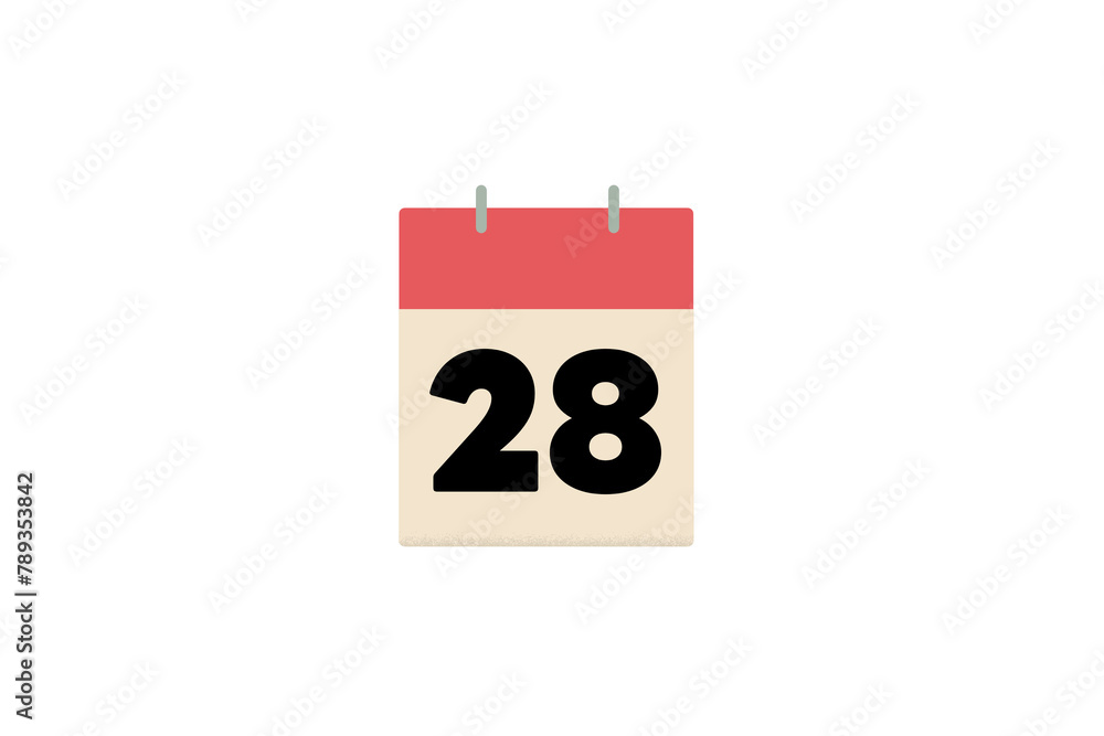 28 day twenty-eight, twenty-eighth, calendar, red, days of the month, sheets of paper 28 day twenty-eight, twenty-eighth, calendar, red, days of the month, sheets of paper