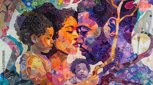 A tapestry of diverse familial bonds  from parent-child relationships to sibling connections  each reflecting the universal themes of love  support  and belonging.