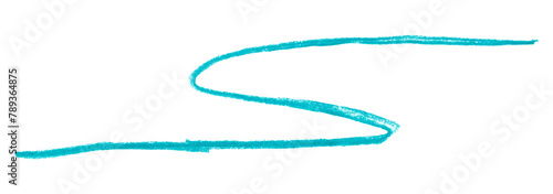 light blue pencil strokes isolated on transparent background