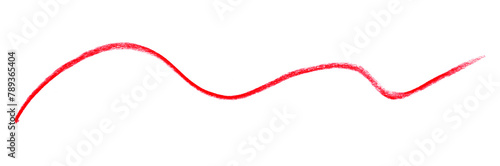 red pencil strokes isolated on transparent background