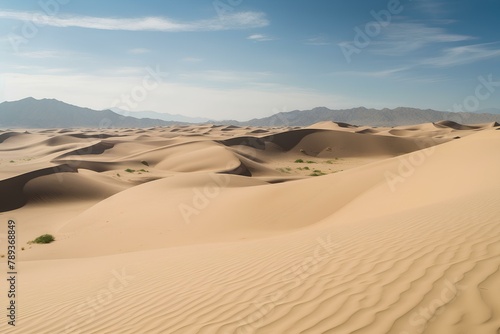 sand dunes in the desert made by midjourney