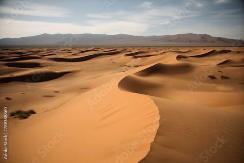 sand dunes in the desert made by midjourney