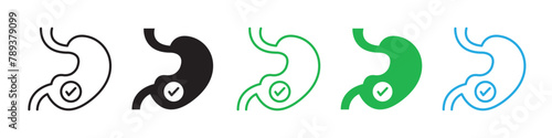 Digestive Wellness Icon Encouraging Healthy Stomach Function