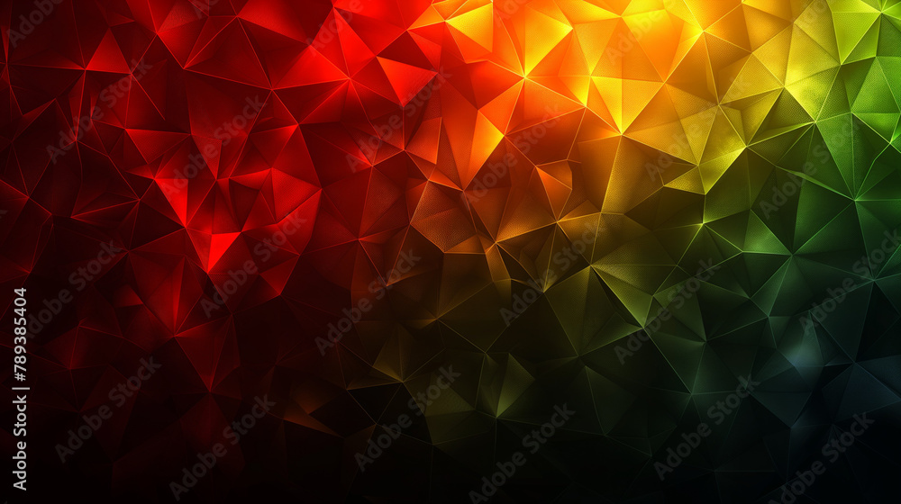 Dark Green, Red vector polygonal background. Elegant bright polygonal illustration with gradient. Textured pattern for your backgrounds.