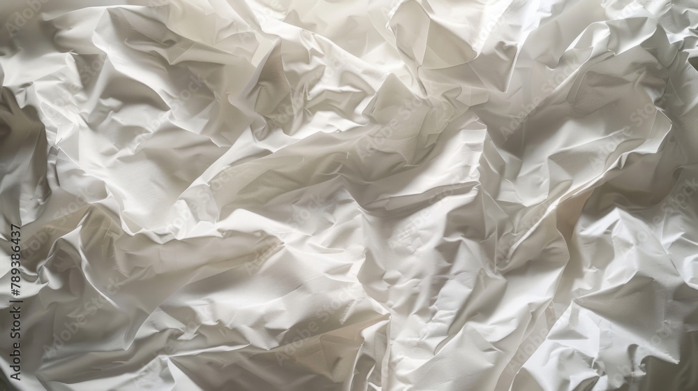 Obraz premium Textured terrain of crumpled paper, shaped by time and touch.