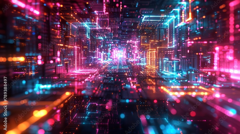 Craft a visually captivating 3D composition Craft a visually captivating 3D composition