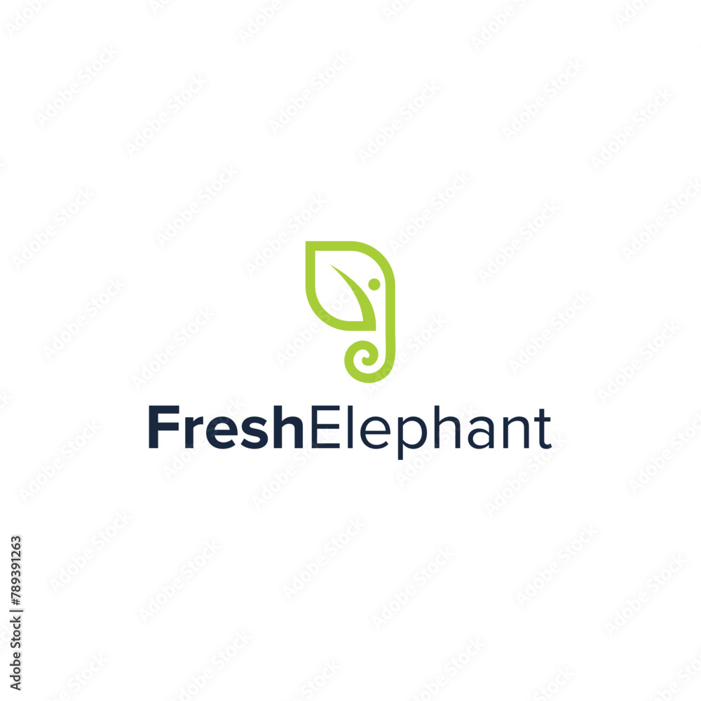 fresh elephant simple sleek creative geometric modern logo design fresh elephant simple sleek creative geometric modern logo design
