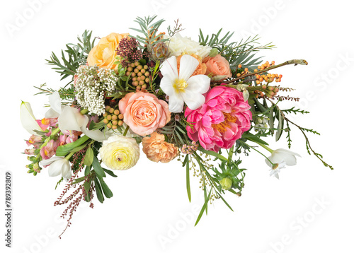 Εκτύπωση καμβά Beautiful flower arrangement png sticker