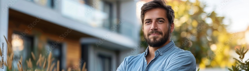 Homeowner excitedly settles into new abode, embracing fresh start and realizing property dreams. Homeowner excitedly settles into new abode, embracing fresh start and realizing property dreams.
