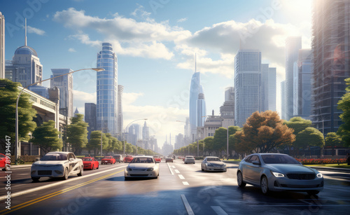 City of Tomorrow  Urban Traffic in Futuristic Metropolis