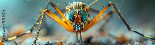 Close-Up Shot of Realistic Mosquito Bite on Skin - Artistic Composition