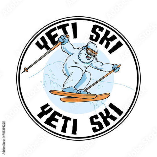 Badge Logo Yeti Ski