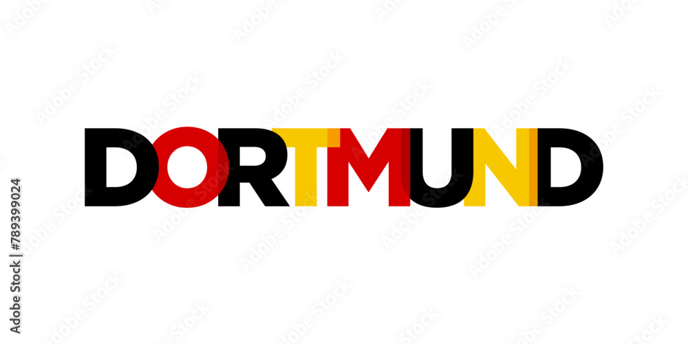 Dortmund Deutschland, modern and creative vector illustration design featuring the city of Germany for travel banners, posters, and postcards. Dortmund Deutschland, modern and creative vector illustration design featuring the city of Germany for travel banners, posters, and postcards.